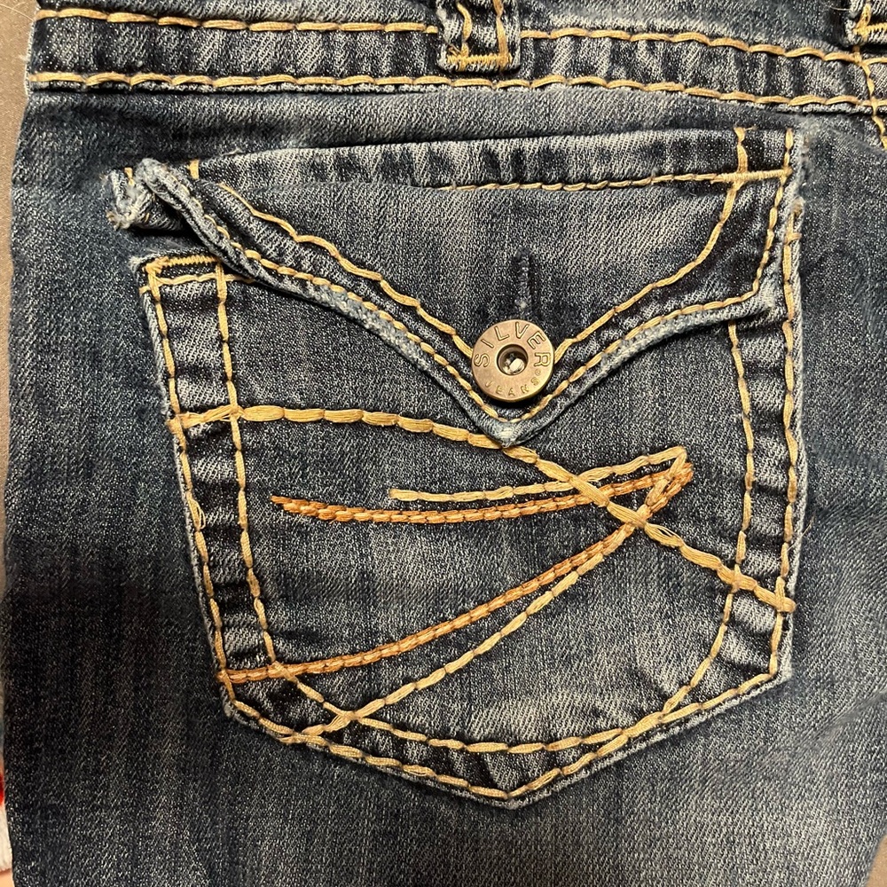 Silver Jean Company Jeans Women's Blue Jeans Y2K Capri